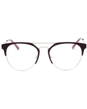 Calvin Klein Brille Mit Rundem Gestell - Mettallic