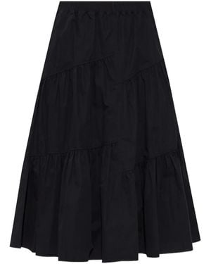 Tory Burch Falda de algodón - Negro