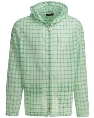 Beams Plus Manteau À Carreaux - Green