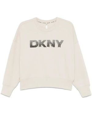 DKNY スパンコール スウェットシャツ - ホワイト