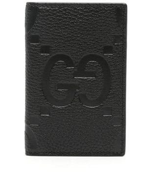 Gucci ジャンボ GG カードケース - ブラック