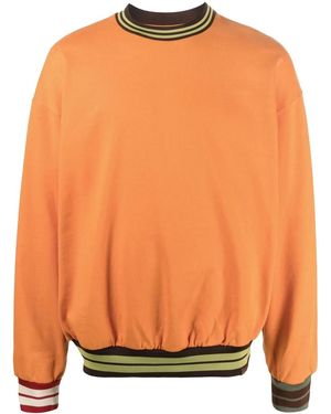 Jacquemus Sweat Le Lasso À Bords Rayés - Orange