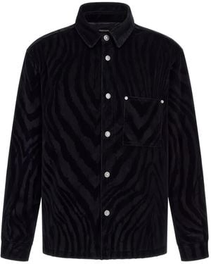 Roberto Cavalli Hemd mit Zebra-Print - Blau