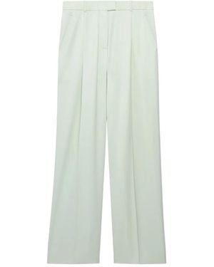 Another Tomorrow Wide-Leg Trousers - White