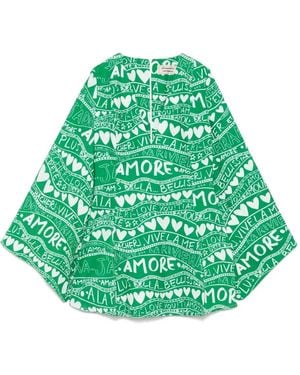 ALESSANDRO ENRIQUEZ Mini-Jurk Met Print - Groen