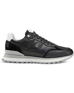 Bogner Newport Perforated Logo Sneakers - Black