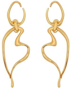 Oscar de la Renta Orecchini Con Pendente Heart O - Metallizzato