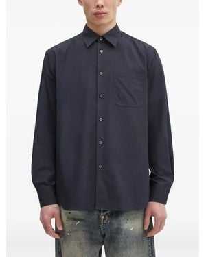 Paul Smith Pocket Long-Sleeve Shirt - Blue