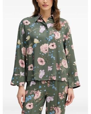Ouí Floral Shirt - Green