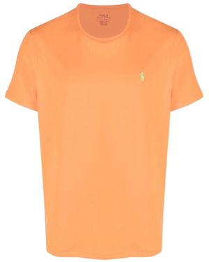 Polo Ralph Lauren T-Shirt En Coton À Logo Brodé - Orange