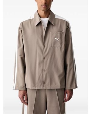 PUMA T7 Relaxed Overshirt - Brown