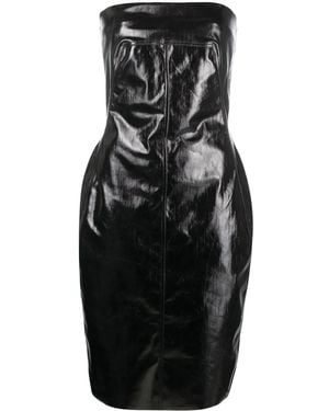 Rick Owens Square-Neck Strapless Dress - Black