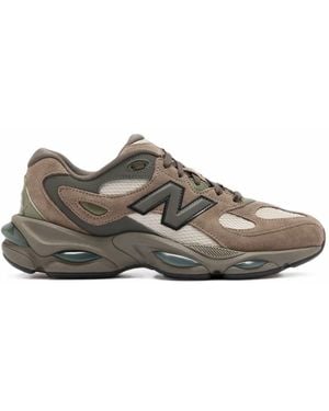 New Balance 9060 Mesh-Panelled Trainers - Grey