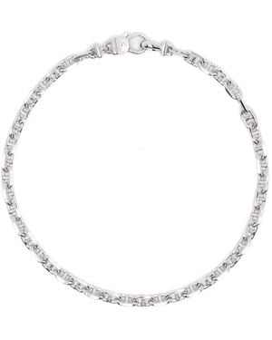 Tom Wood Pulsera De Cadena Tipo Cable - Blanco