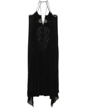 Nissa Embellished Halterneck Dress - Black