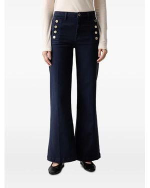 ViCOLO Jeans Mit Knopfdetail - Blau
