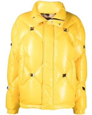 Philipp Plein Short Puffer Jacket - Yellow