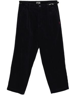 Izzue Logo-Patch Trousers - Black