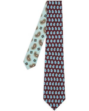 Paul Smith Krawatte Aus Seide Mit Paisley-Print - Weiß