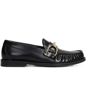 McQueen Wishbone Leather Loafers - White