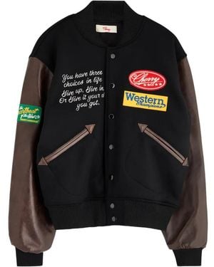 CHERRY LA Rodeo Bomber Jacket - Black