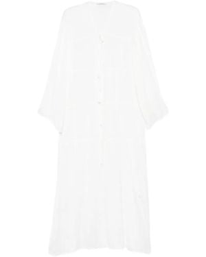 Bondi Born Robe De Plage Cremona À Fermeture Nouée - White