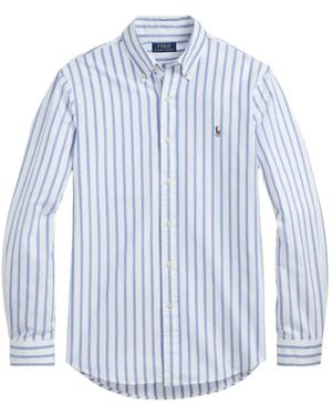 Polo Ralph Lauren Classic Fit Striped Oxford Shirt - Blue
