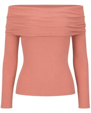 Petar Petrov Off-Shoulder Silk Top - Pink