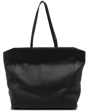 The Row Bolso Shopper Karolin De Piel Granulada - Negro