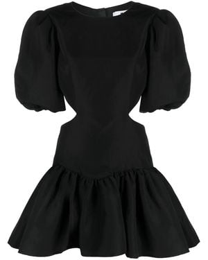 MSGM Cut-Out Flared Minidress - Black