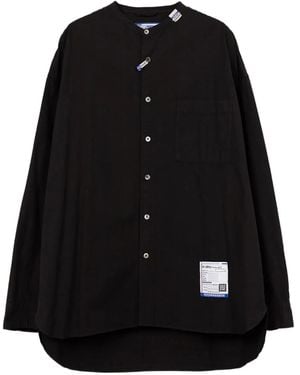 in・stru(men-tal) Chemise À Col Officier - Noir
