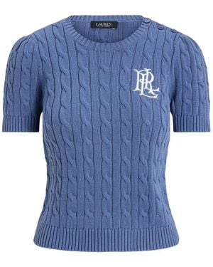 Ralph Lauren Camiseta De Punto De Ochos - Azul