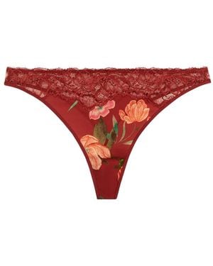 Aubade String Sweetfolk À Fleurs - Rouge