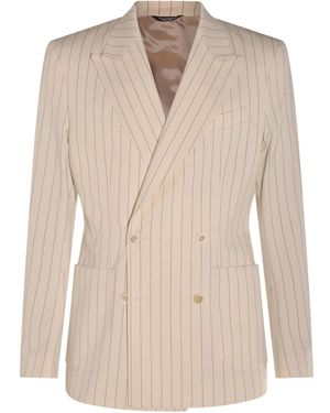 Dolce & Gabbana Blazer A Righe - Neutro