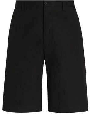 Dolce & Gabbana Embroidered Track Shorts - Black