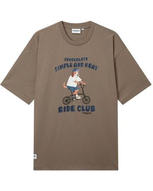 Chocoolate Graphic-Print T-Shirt - Grey