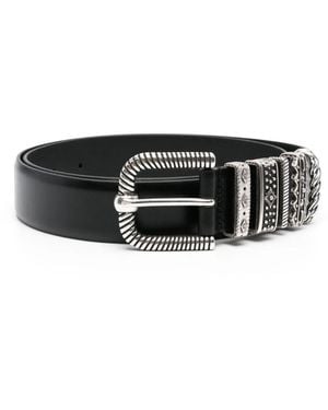 Ba&sh Berkane Leather Belt - Black