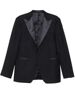 Tagliatore Peak-Lapels Single-Breasted Suit - Blue