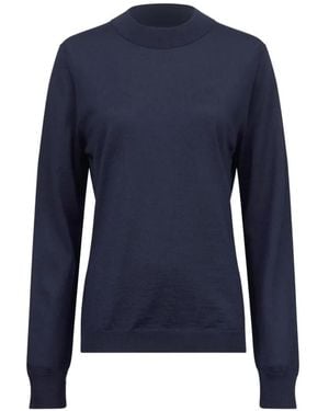 Maison Margiela Fine-Knit Wool Sweater - Blue