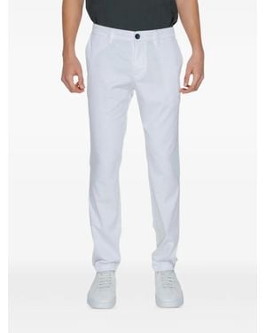 ARMANI EXCHANGE Slim-Fit Chino Trousers - Blue
