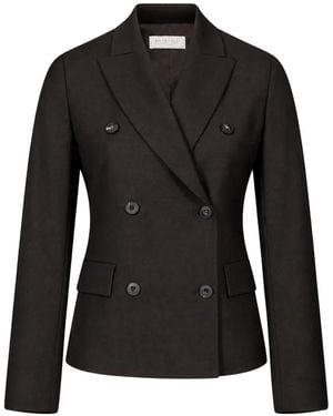 Antonelli Hayez Double-Breasted Blazer - Black