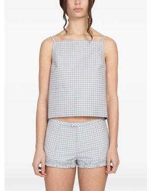 Sandy Liang Cecilia Top - Blue