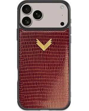 Velante Leather Iphone 17 Pro Phone Case - Red