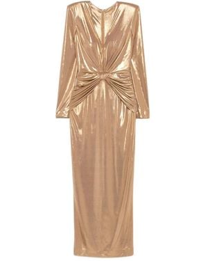 Cristallini Vega Knotted Maxi Dress - Natural