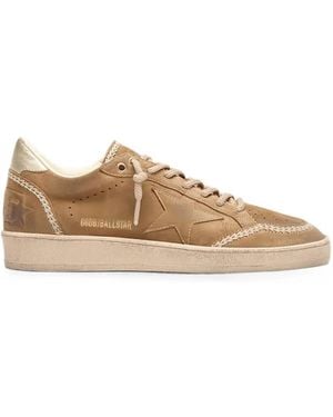 Golden Goose Ball Star Star-Patch Trainers - Natural