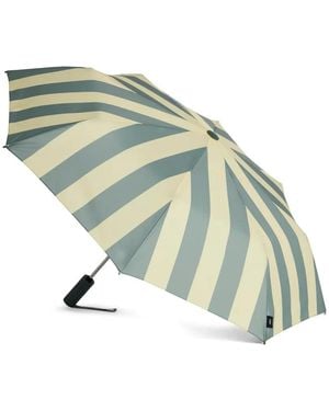 Hay Regn Striped Telescopic Umbrella - Green