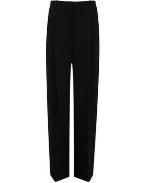 TOTEME Double-Pleat Fluid Pants - Black
