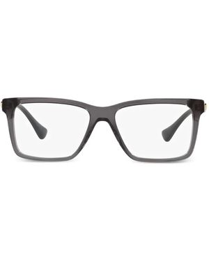 Versace Lunettes De Vue À Monture Rectangulaire - Gris