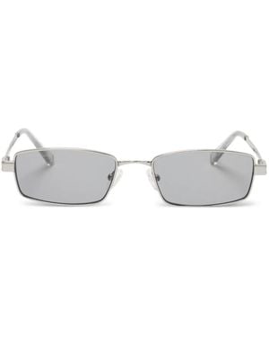 Le Specs Bizzaro Rectangle-Frame Sunglasses - Grey