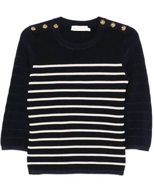Zimmermann Luna Striped Top - Black
